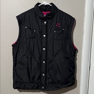 Nike Women's Black Quilted Vest